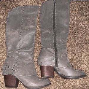 Knee High Grey Boots By Fergie